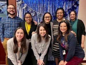 Group photo CPFP Fellows at a birthday celebration.