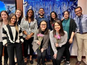 Group photo CPFP Fellows at a birthday celebration.